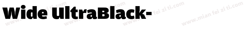 Wide UltraBlack字体转换